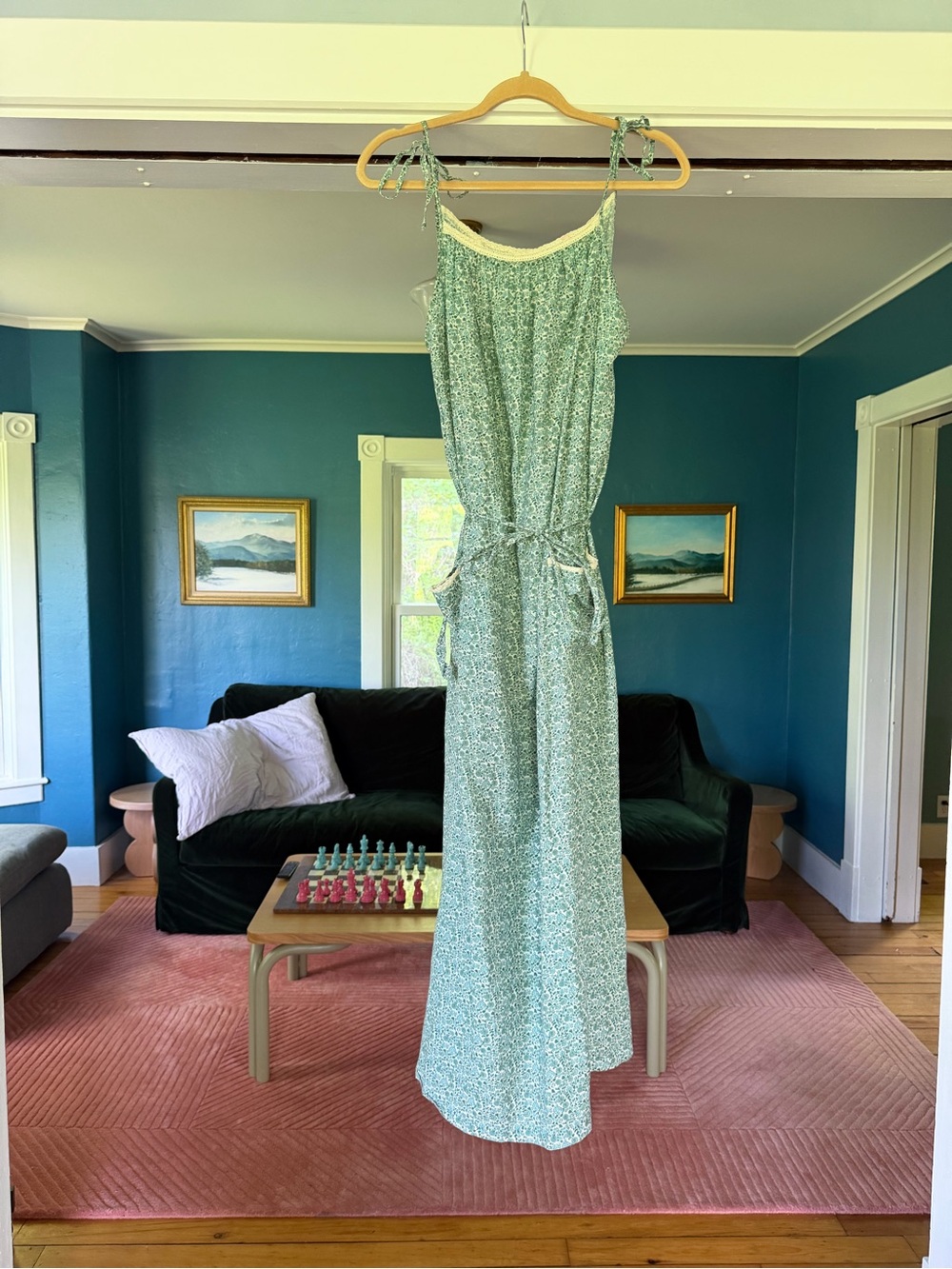 Christy dawn leightweight cotton maxi summer dress medium